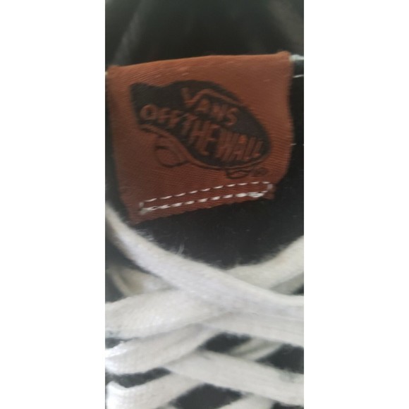 Vans Off The Wall Black Mixed Media Suede High Top Skate Shoes Mens Sz 8.5 main image 8